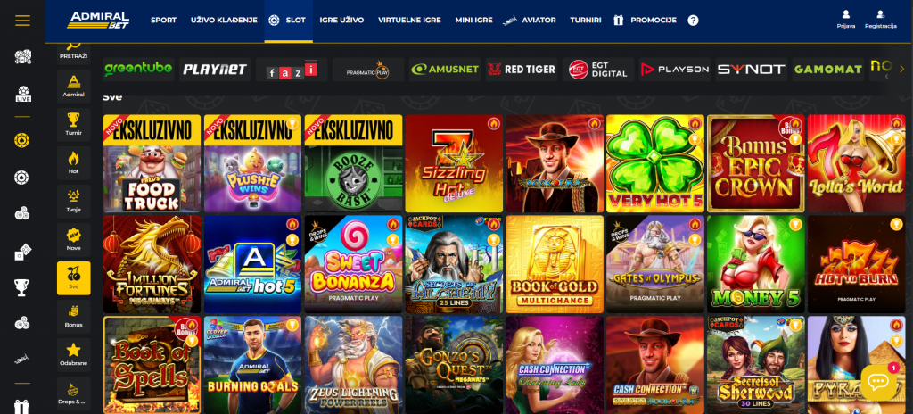 AdmiralBet Slot Games